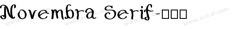 Novembra Serif字体转换